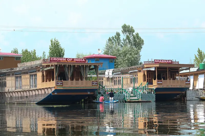 Houseboats on Dal Lake